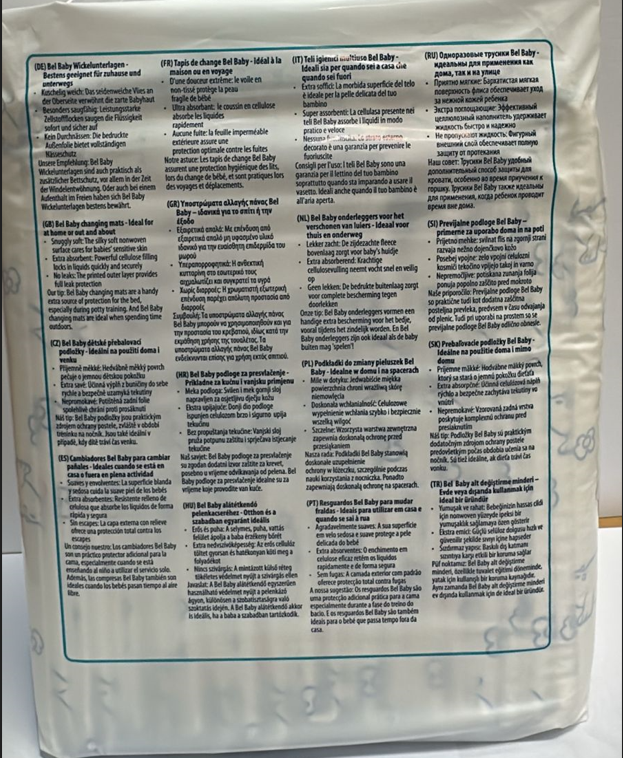 Cybele - Bel Baby Disposable Baby Changing Mats - 10 Pcs