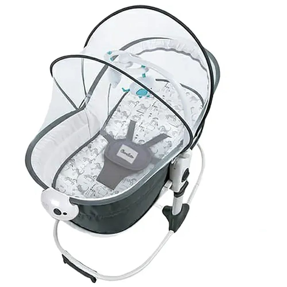 Mastela 6-in-1 Baby Bassinet & Rocker - Dark Grey