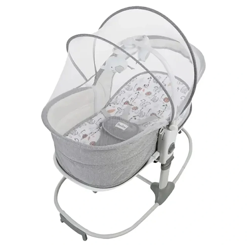Mastela 6-in-1 Baby Bassinet & Rocker - Grey