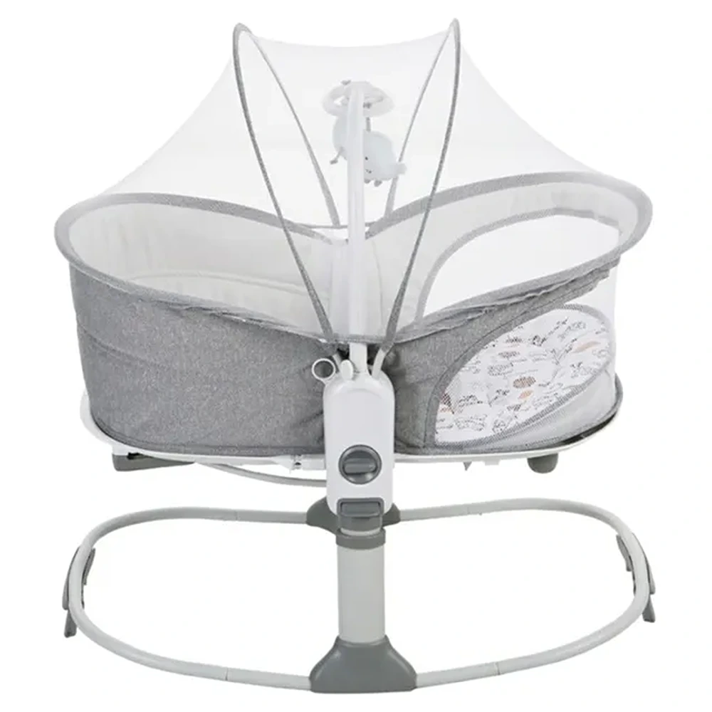 Mastela 6-in-1 Baby Bassinet & Rocker - Grey