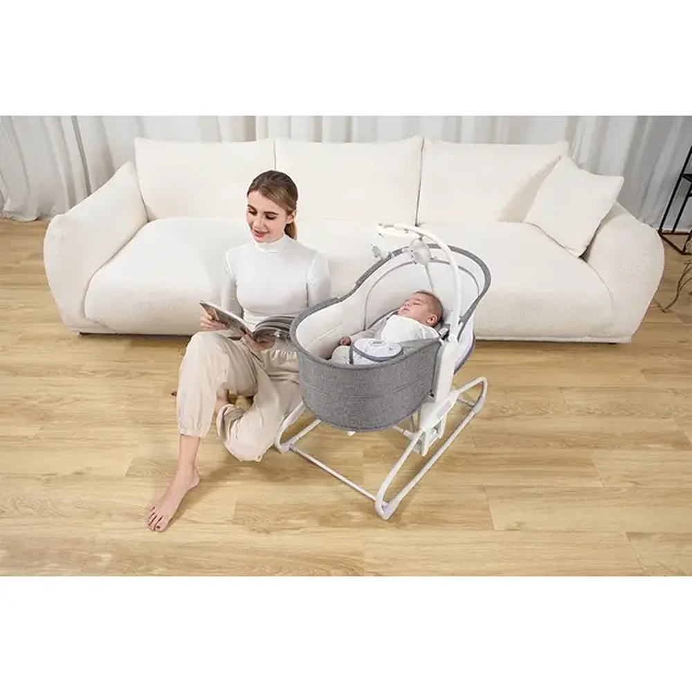 Mastela 4-in-1 Deluxe Multi-Functional Bassinet - Dark Grey