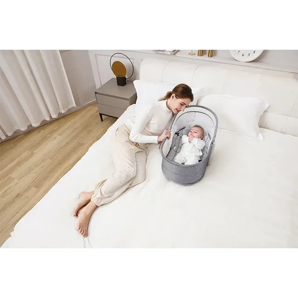 Mastela 4-in-1 Deluxe Multi-Functional Bassinet - Dark Grey