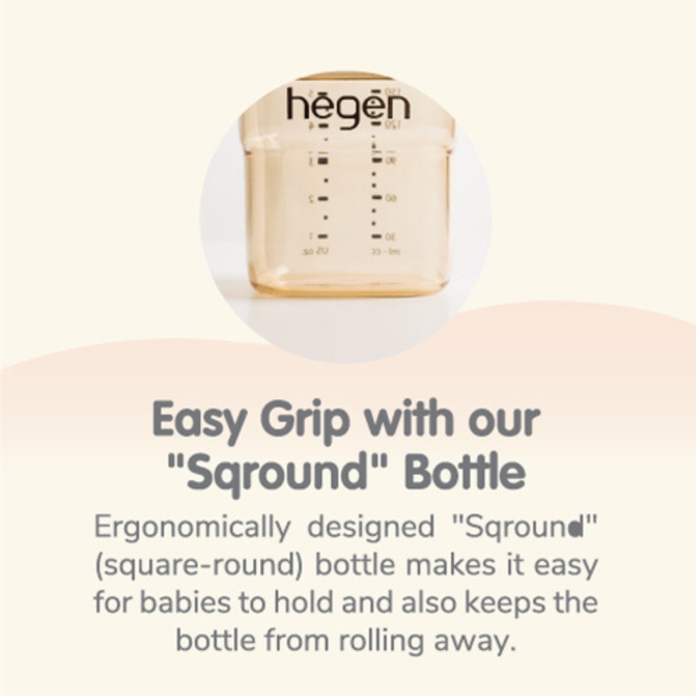 Hegen - Feeding Bottle - 330ml - Pack of 2 with 2 Fast Flow Teat