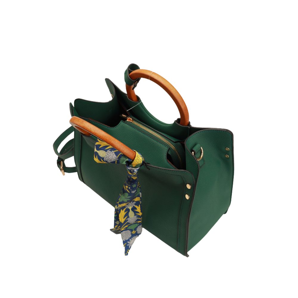 Amica - Sapphire Leather Satchel Handbag