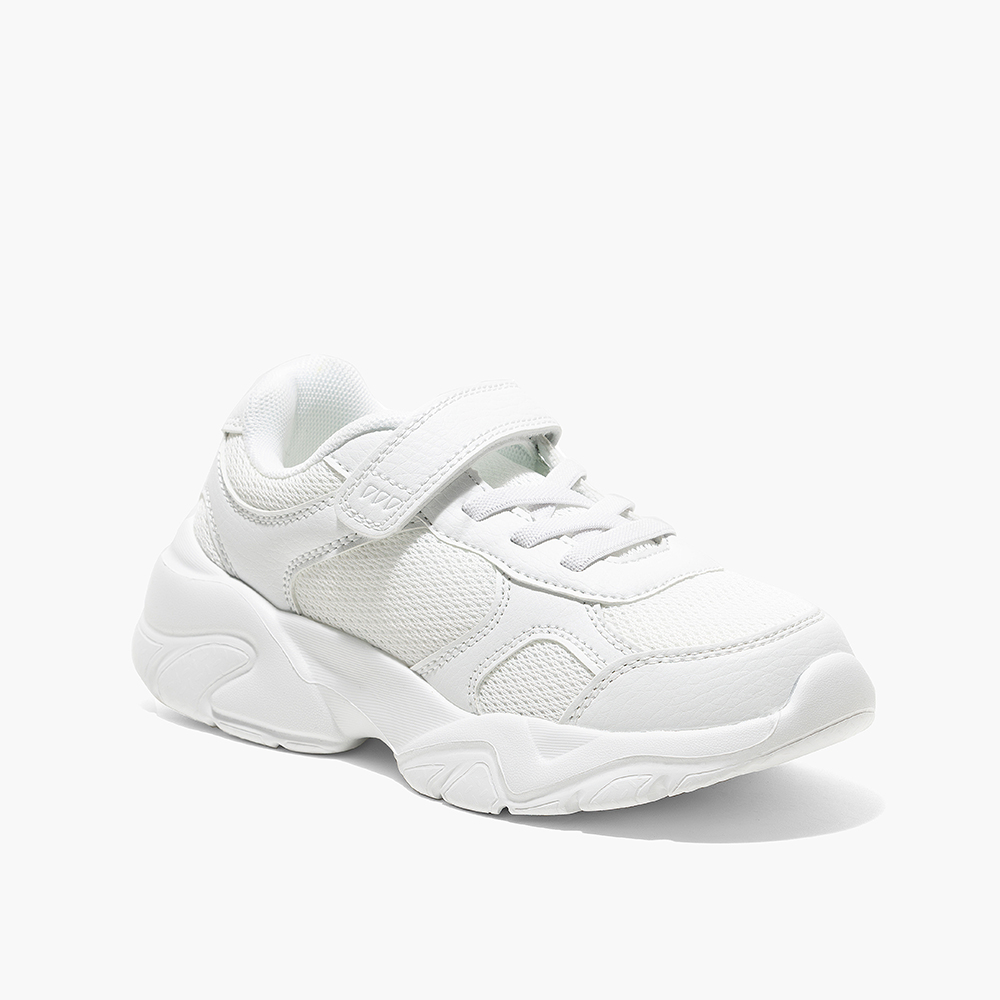 Amica - Kids' Single Velcro Sports Shoes - White