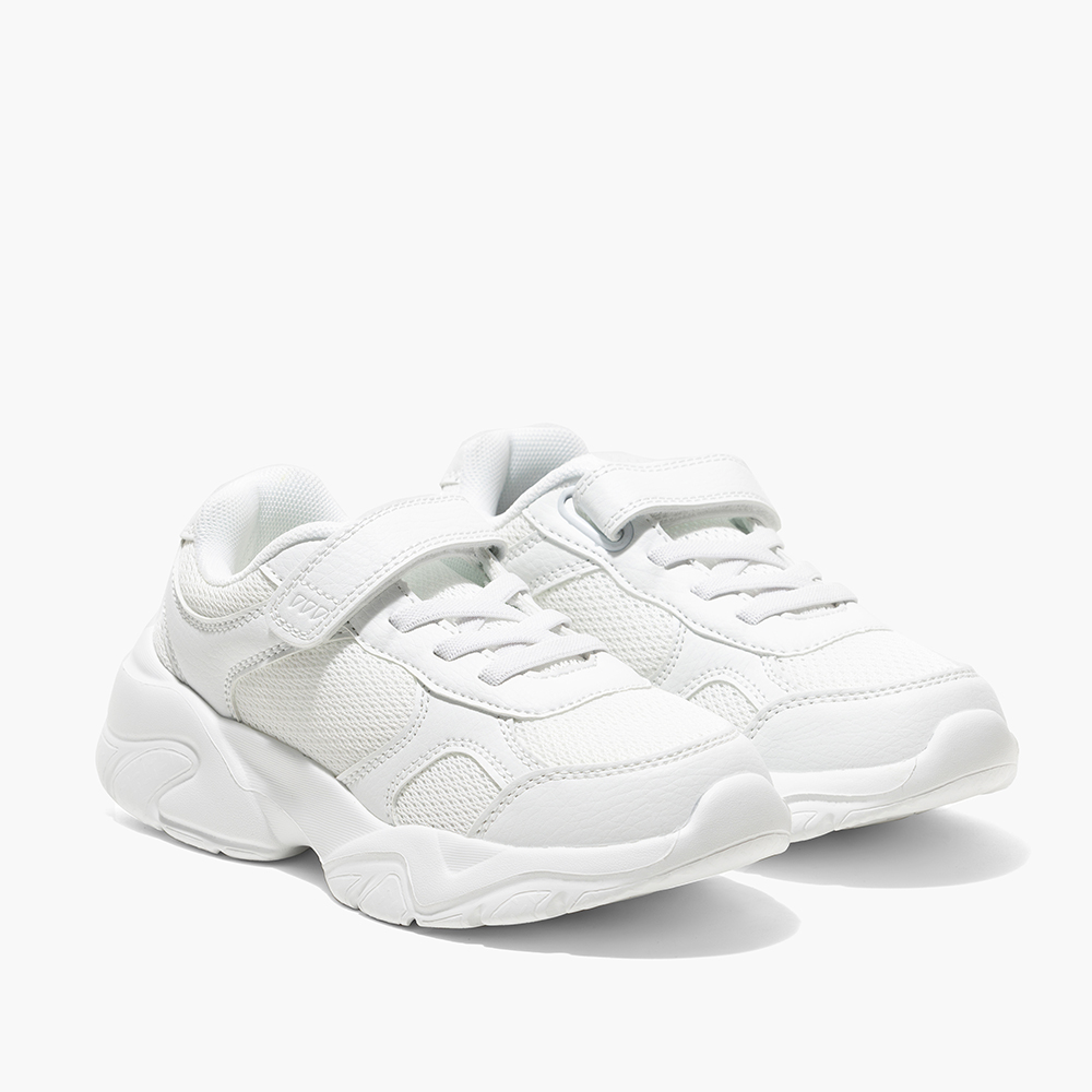 Amica - Kids' Single Velcro Sports Shoes - White