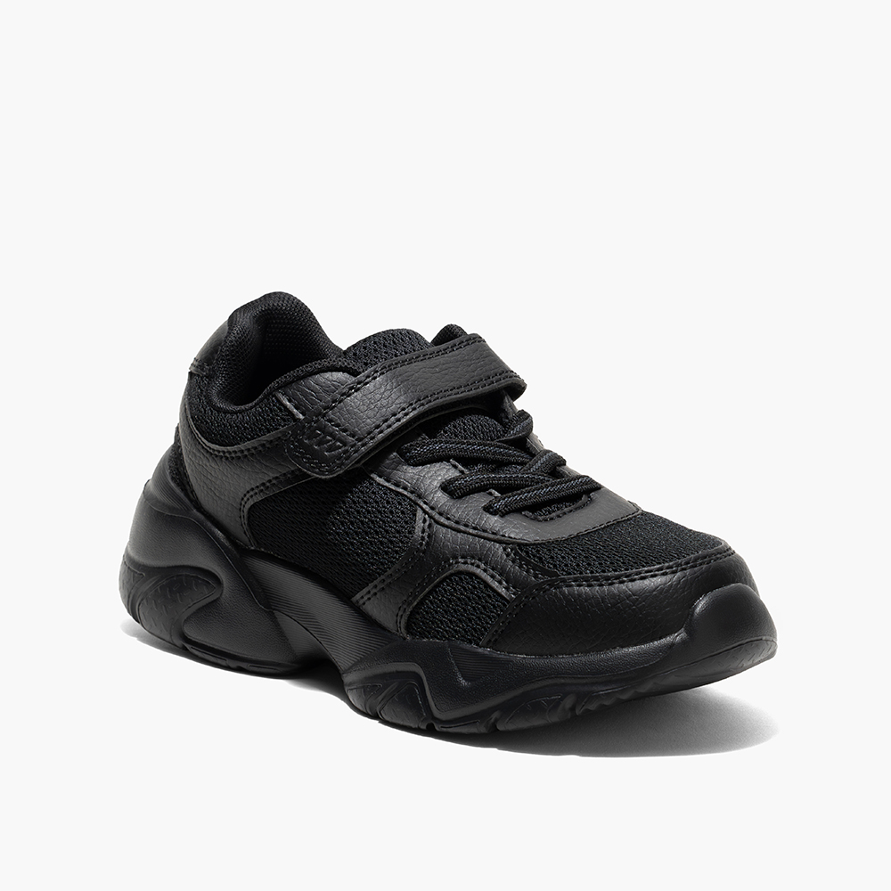 Amica - Kids' Single Velcro Sports Shoes - Black