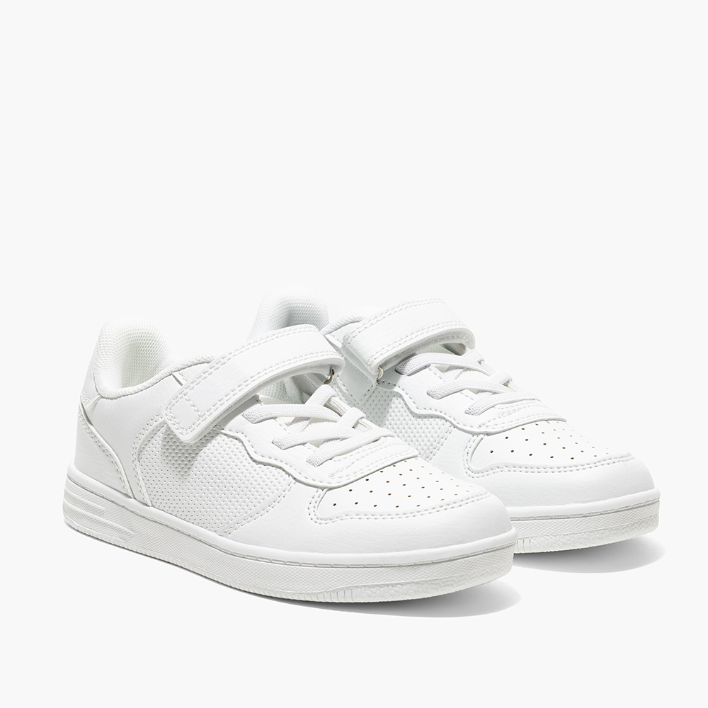 AMICA - Kids Single Velcro Trainer Shoes - White
