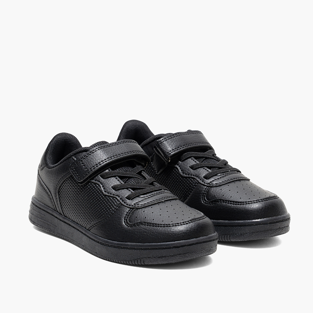 AMICA - Kids Single Velcro Trainer Shoes - Black