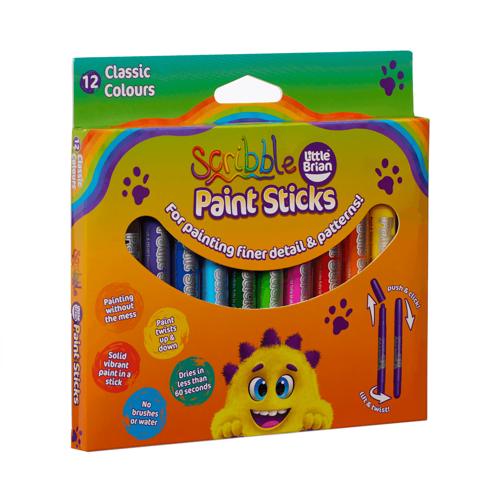 Little Brian - Scribble Paint Sticks 12 Colours