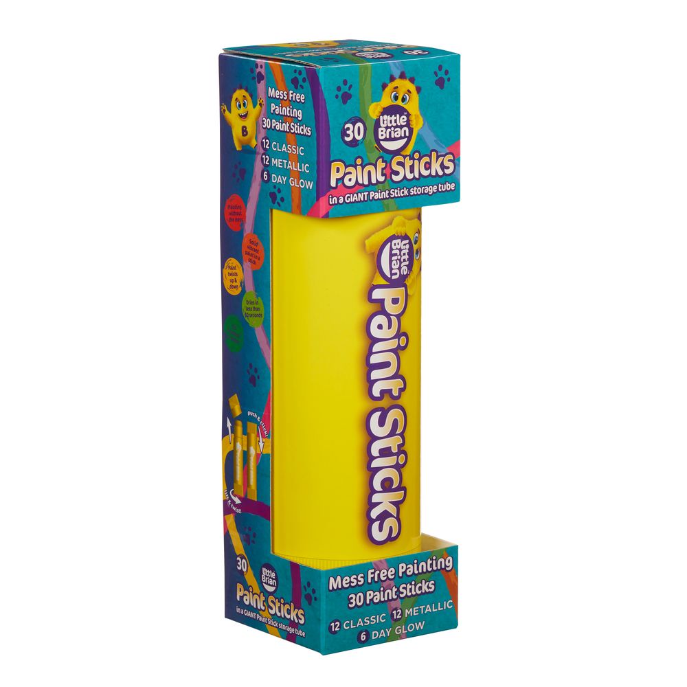 Little Brian - Paint Sticks Storage Tube 30 Colours - Color May Vary