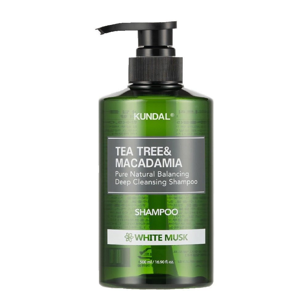 Kundal - Tea Tree & Macadamia Deep Cleansing pH Balanced Shampoo - White Musk - 500ml
