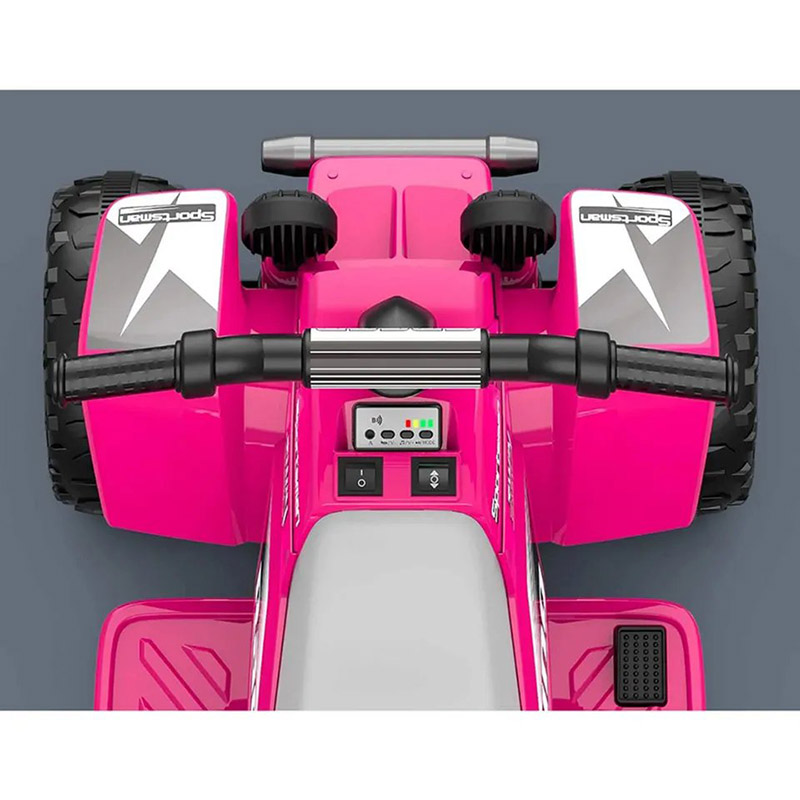 أمشام - دراجة رباعية للأطفال - وردي - 6 فولت