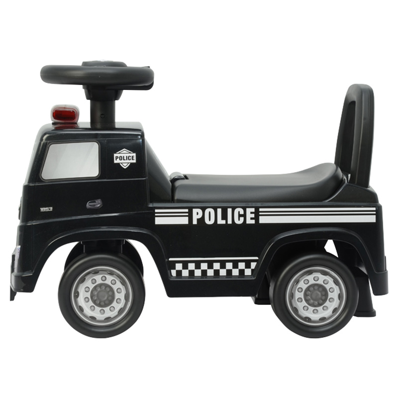 Mercedes-Benz - Actros Kids Rideon Police Push Car - Black