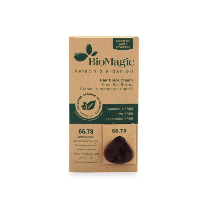 Biomagic - Hair Color Cream Infused With Keratin And Argan Oil - CK 66/78 Deep Dark Blonde 60ml