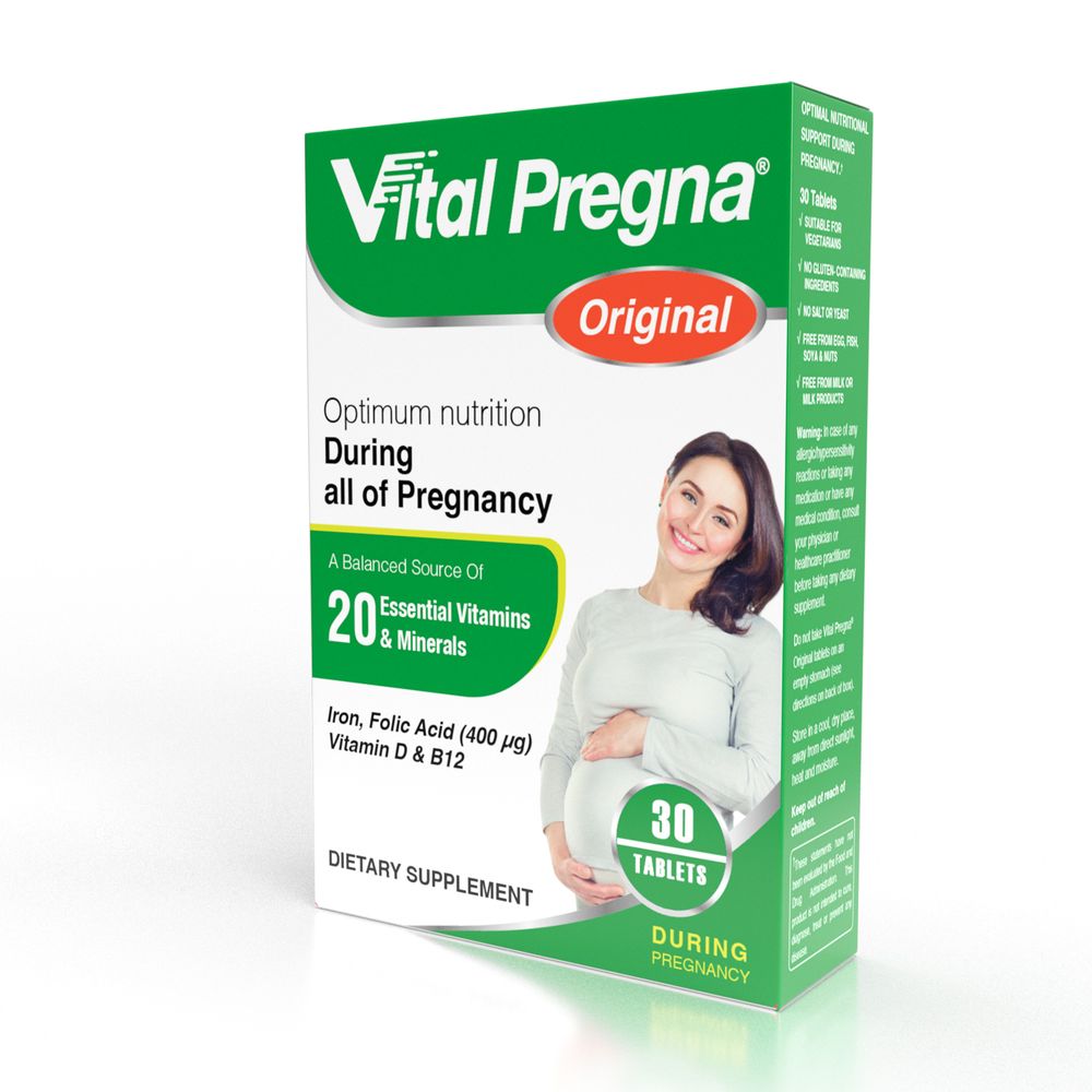 Vital Healthcare - Vital Pregna Original Dietary Supplement Tablets - 30's