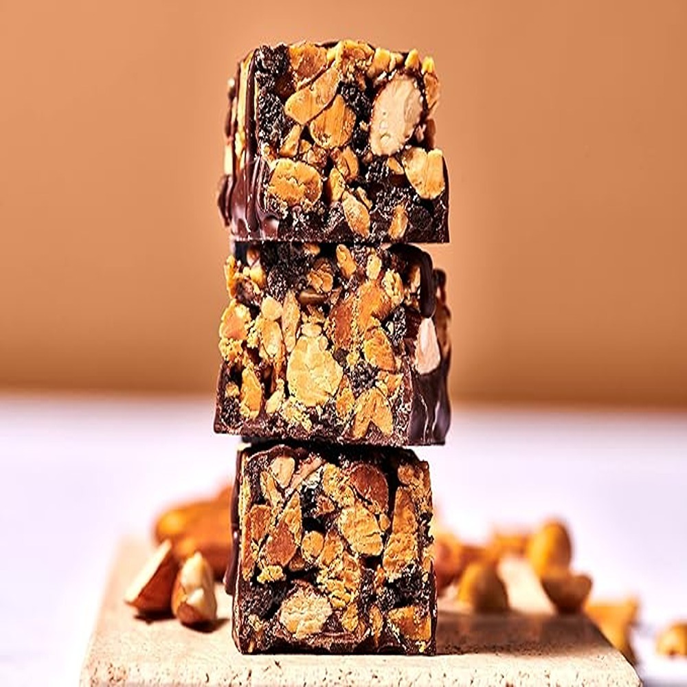 Maxi Nutrition - Dark Chocolate Peanut Protein Nut Bar - Pack of 12 - 46 gm