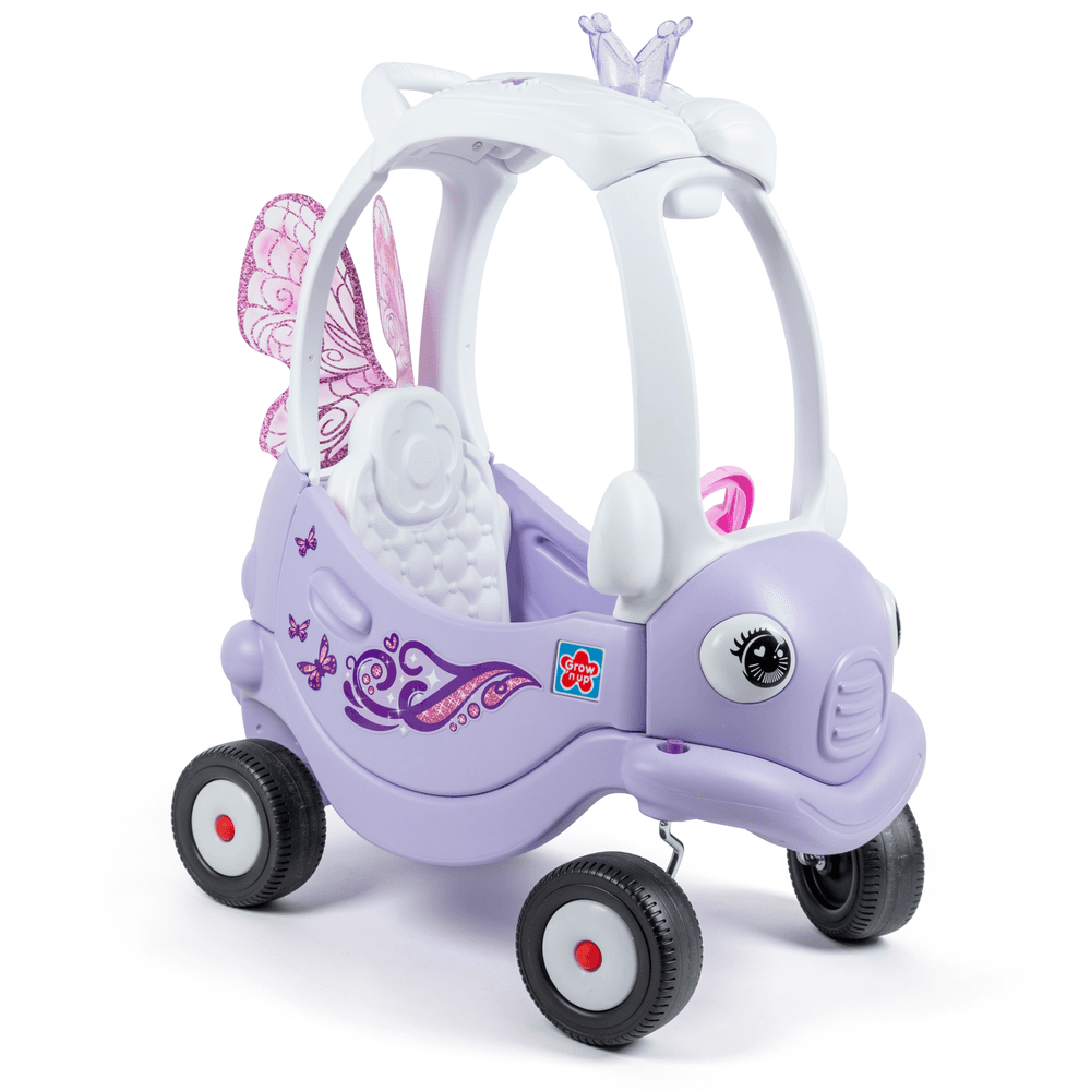 Grow'n Up My Fairy Princess Coupe Manual Ride-On Toy - Purple