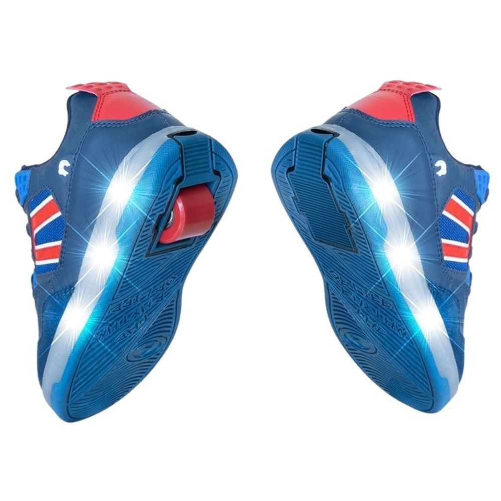 Breezy Rollers - Shoes With Wheels For Kids - Blue/Red