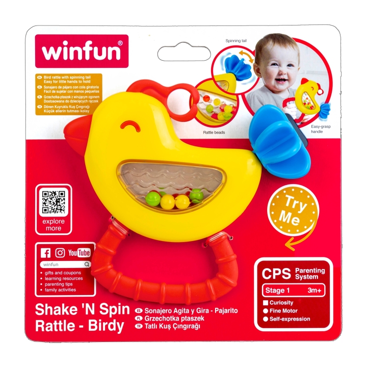 Winfun - Shake 'N Spin Rattle - Birdy