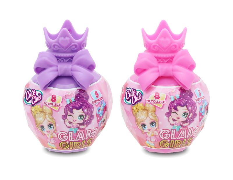 Funville - Cute Club Glam Girls Collectible - Color & Style May Vary - 1 Pc