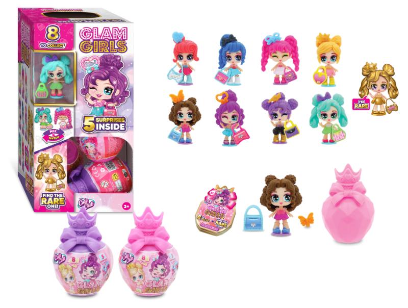 Funville - Cute Club Glam Girls Collectible - Color & Style May Vary - 1 Pc