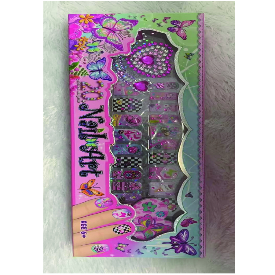 بيكاوير - مجموعة تزيين الأظافر على شكل فراشة