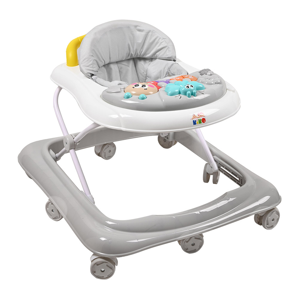 كيكو - مشاية أطفال 3008 مع ألعاب - رمادي