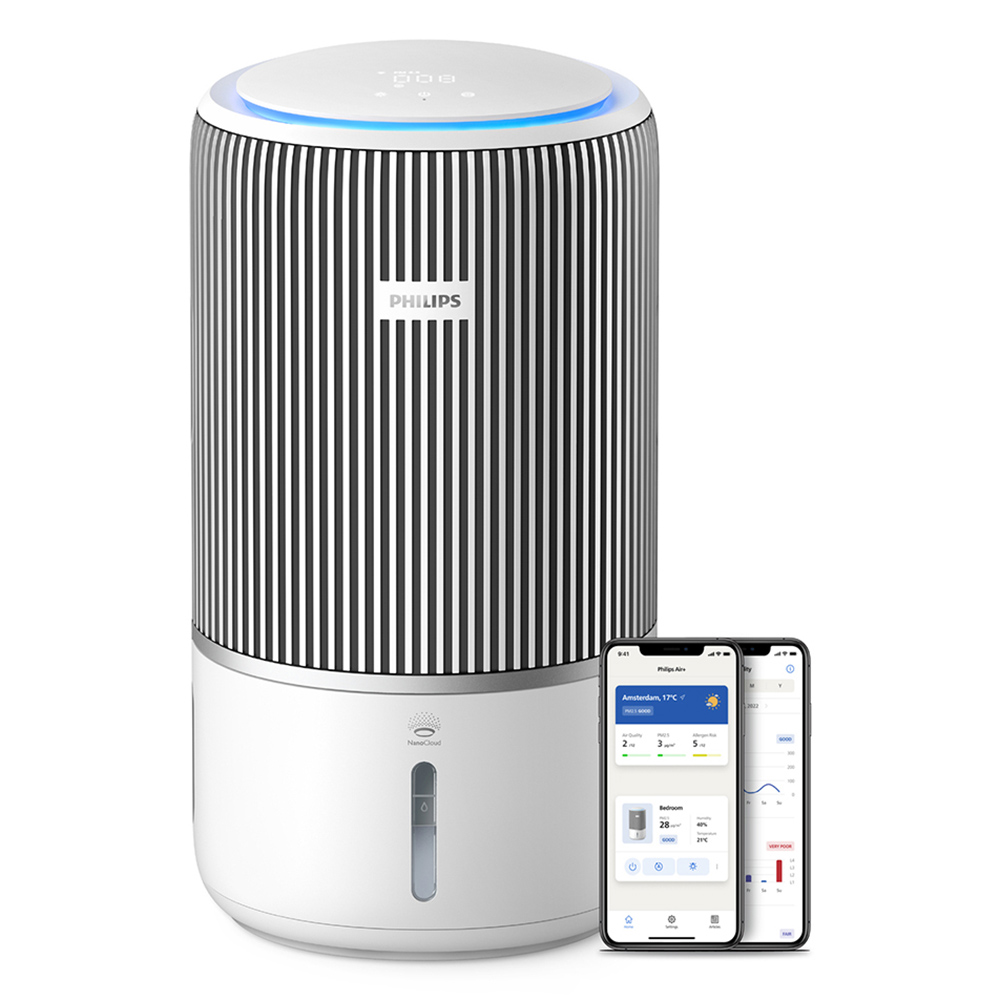 Philips 2-In-1 3400 Series Smart Air Purifier & Humidifier - Grey/White - 3.2 L