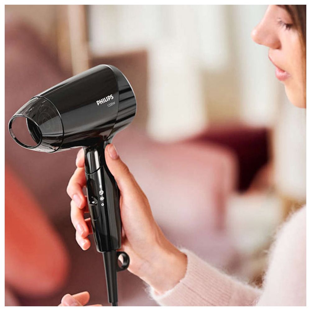 Philips - Essential Care Hair Dryer - Black - 1200 W
