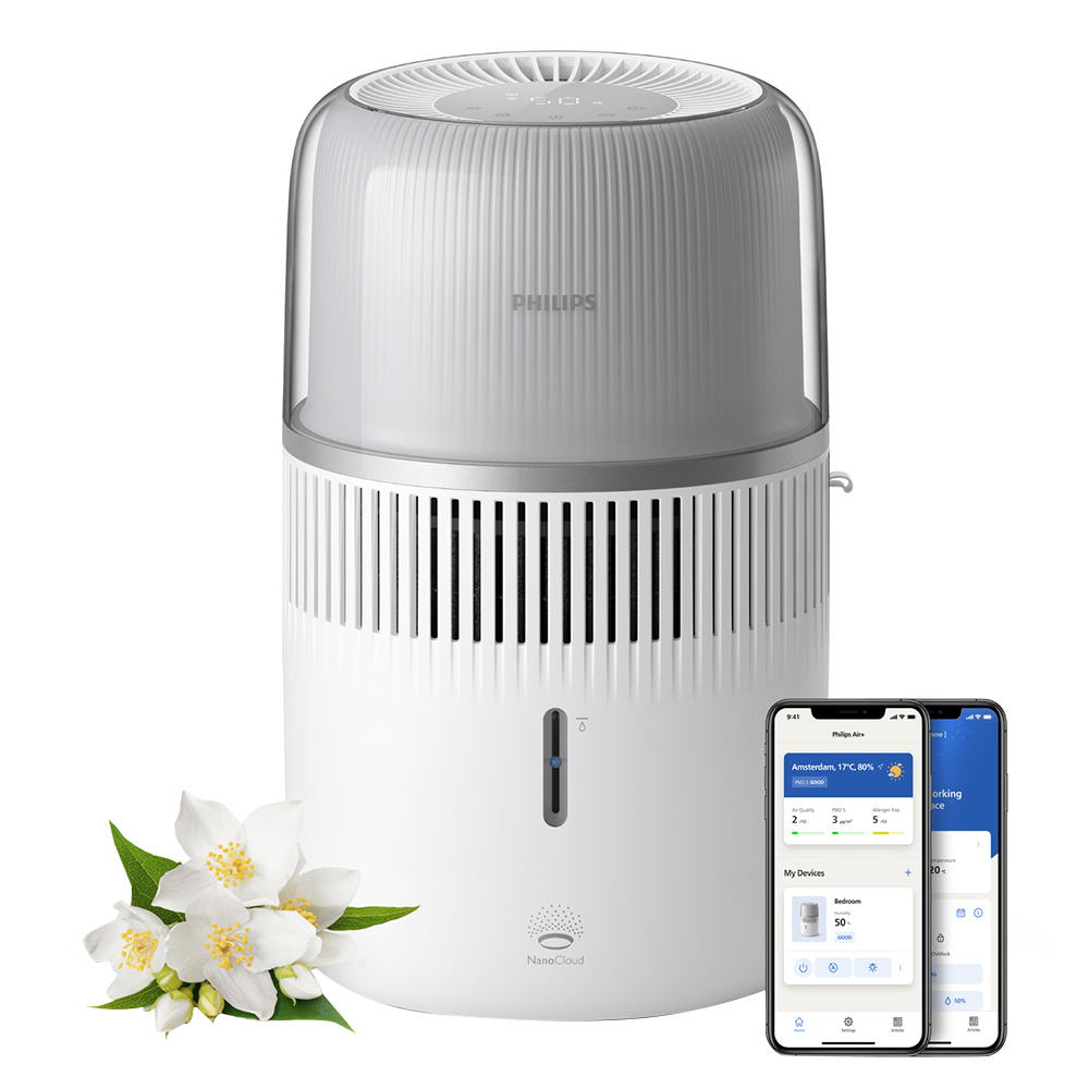 Philips - 5000 Series Air Humidifier Steam - White - 4.5 L
