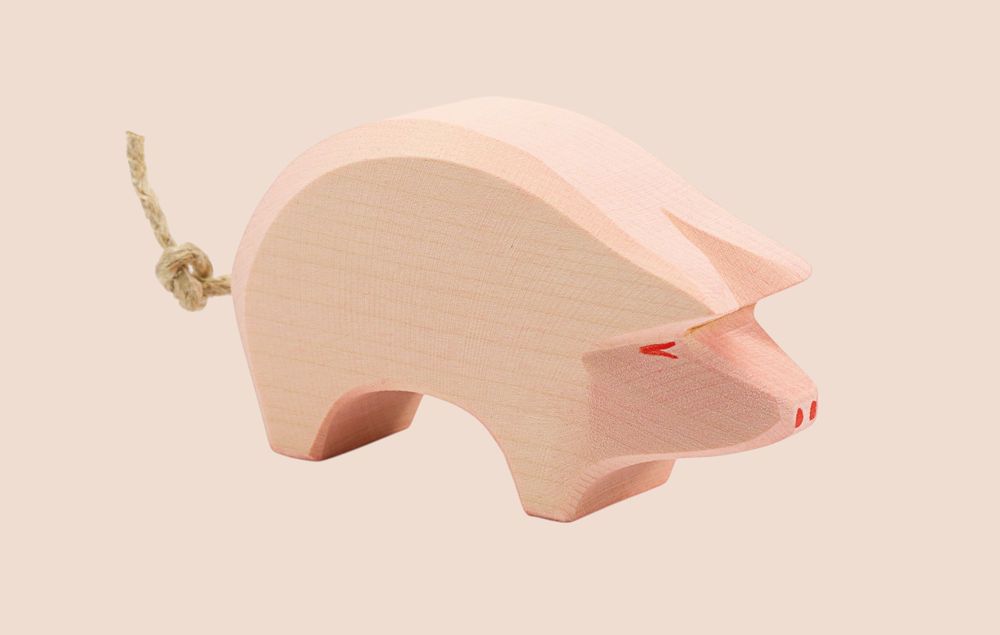 Ostheimer - Pig Wooden Toy - 6.5 cm