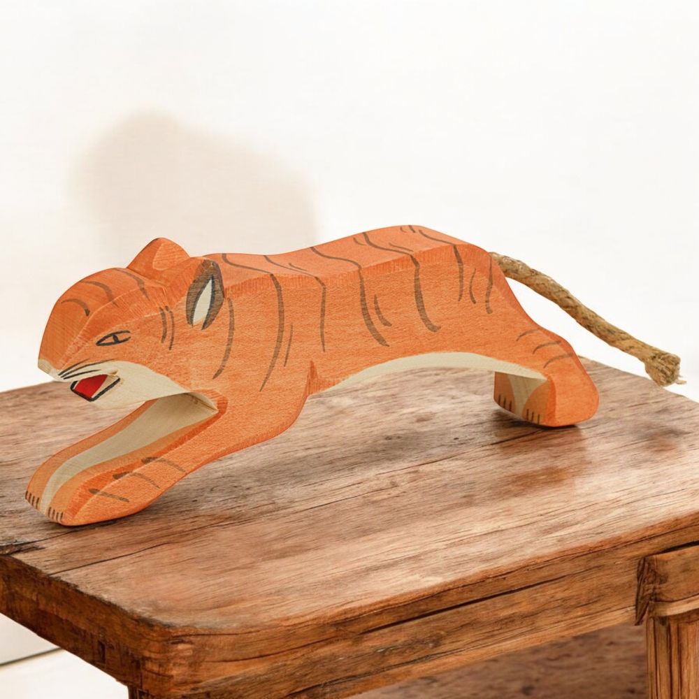 Ostheimer - Tiger Jumping Wooden Toy - 6 cm