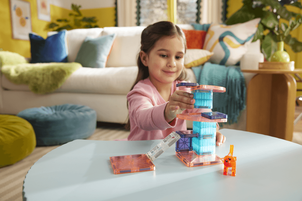 ماغنا-تايلز – مجموعة تركيب مغناطيسية شجرة القطط – 13 قطعة