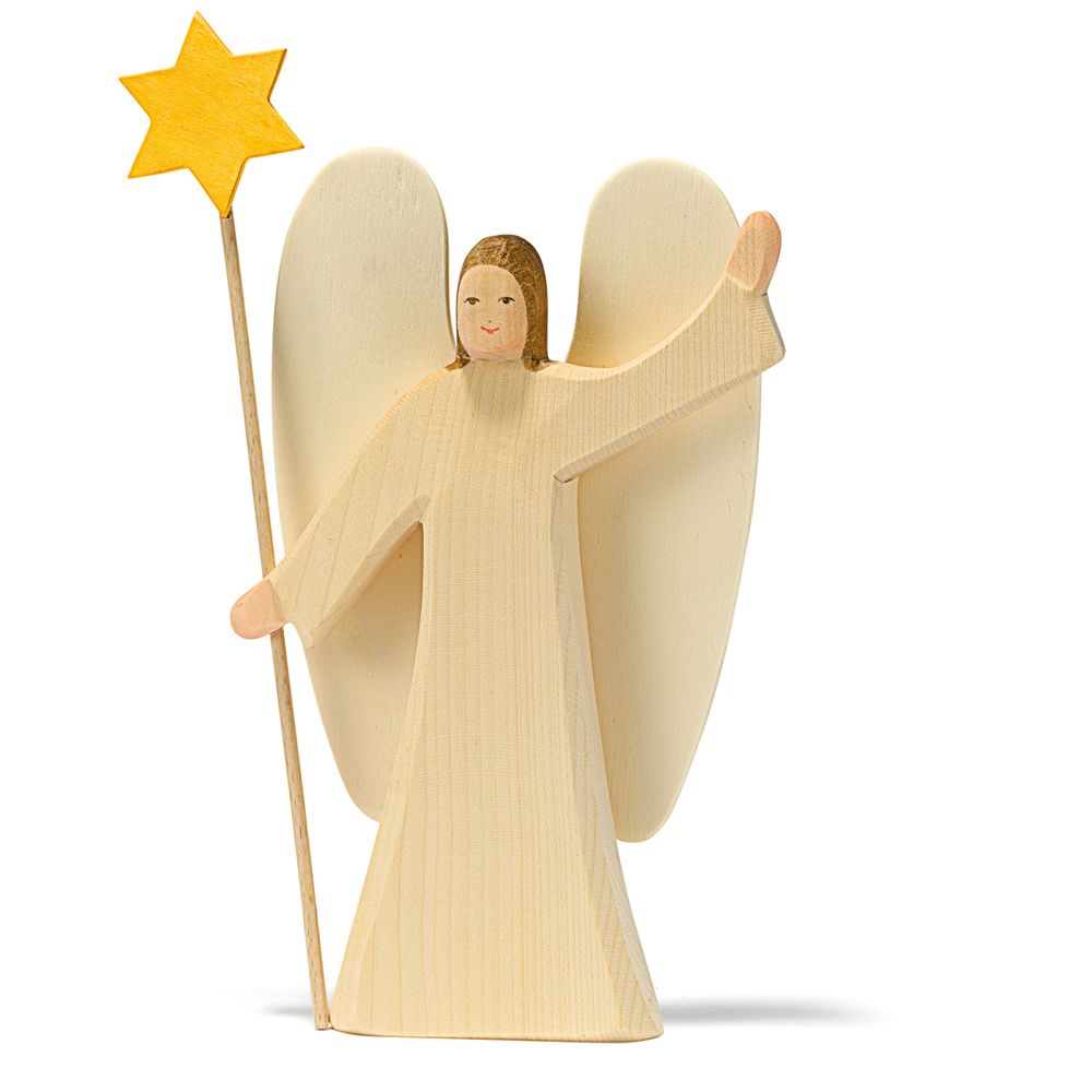 أوستهايمر - لعبة خشبية - ملاك مع نجمة - 3.6 سم