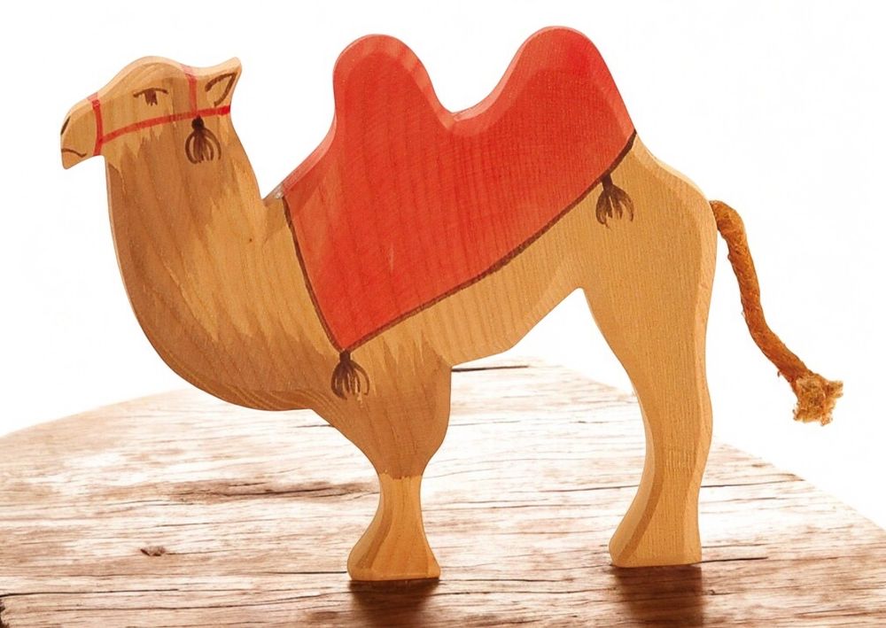 Ostheimer - Camel With Saddle Wooden Toy - 13 cm
