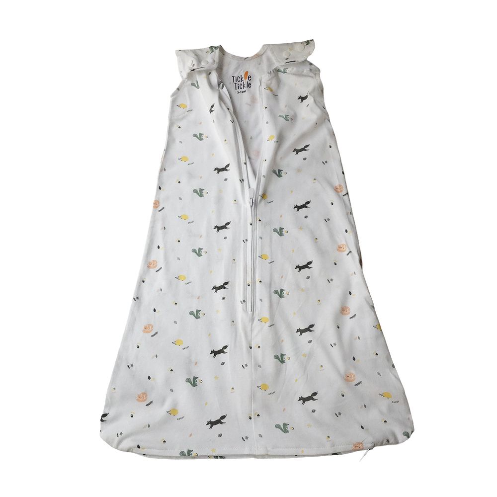 Tickle Tickle Organic Clothing - 2pc-Set - Baby's Organic Cotton Sleeping Bags - Twigs/Sunset
