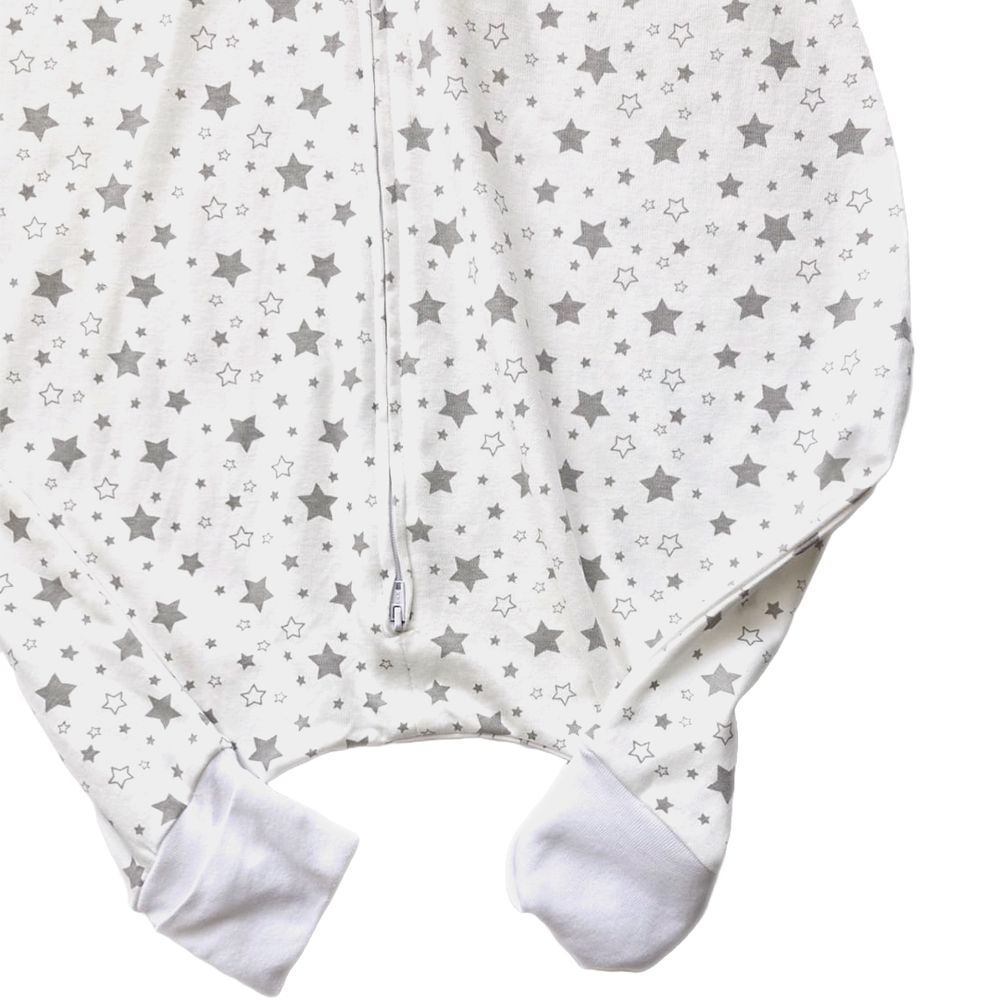 Tickle Tickle Organic Clothing - 2pc-Set - Cotton Sleeping Bag With Feet - Galaxy/Happy Flock