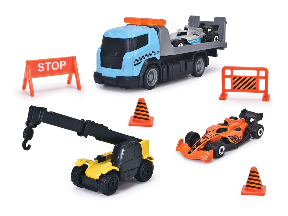 مجموعة سيارات سباق الفورمولا المليئة بالإثارة من ديكي - 10 قطع