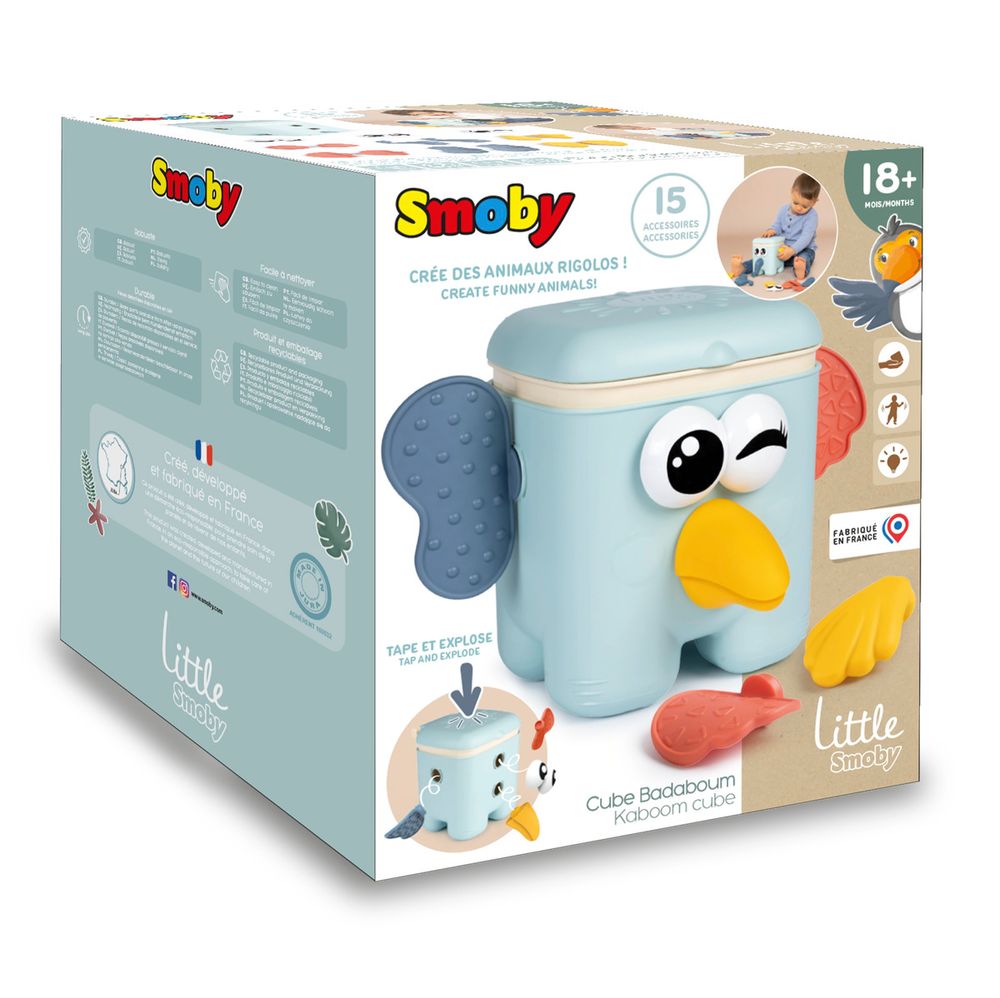 Smoby - Little Kaboom Cube Funny Plug-In Toy