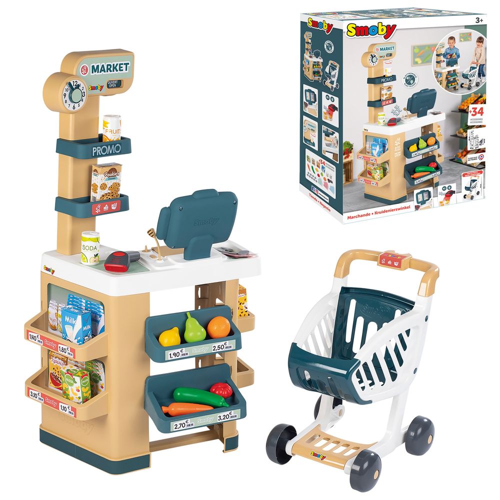 Smoby - Smoby Market - 34 Pcs