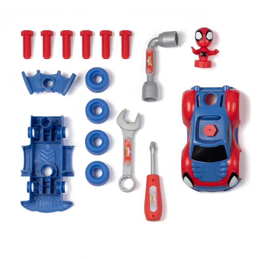 Smoby - Spidey Car Kit - 17 Pcs