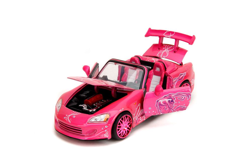 Jada - Pink Slips Suki's Honda S2000 Die-Cast Car With Base - Pink