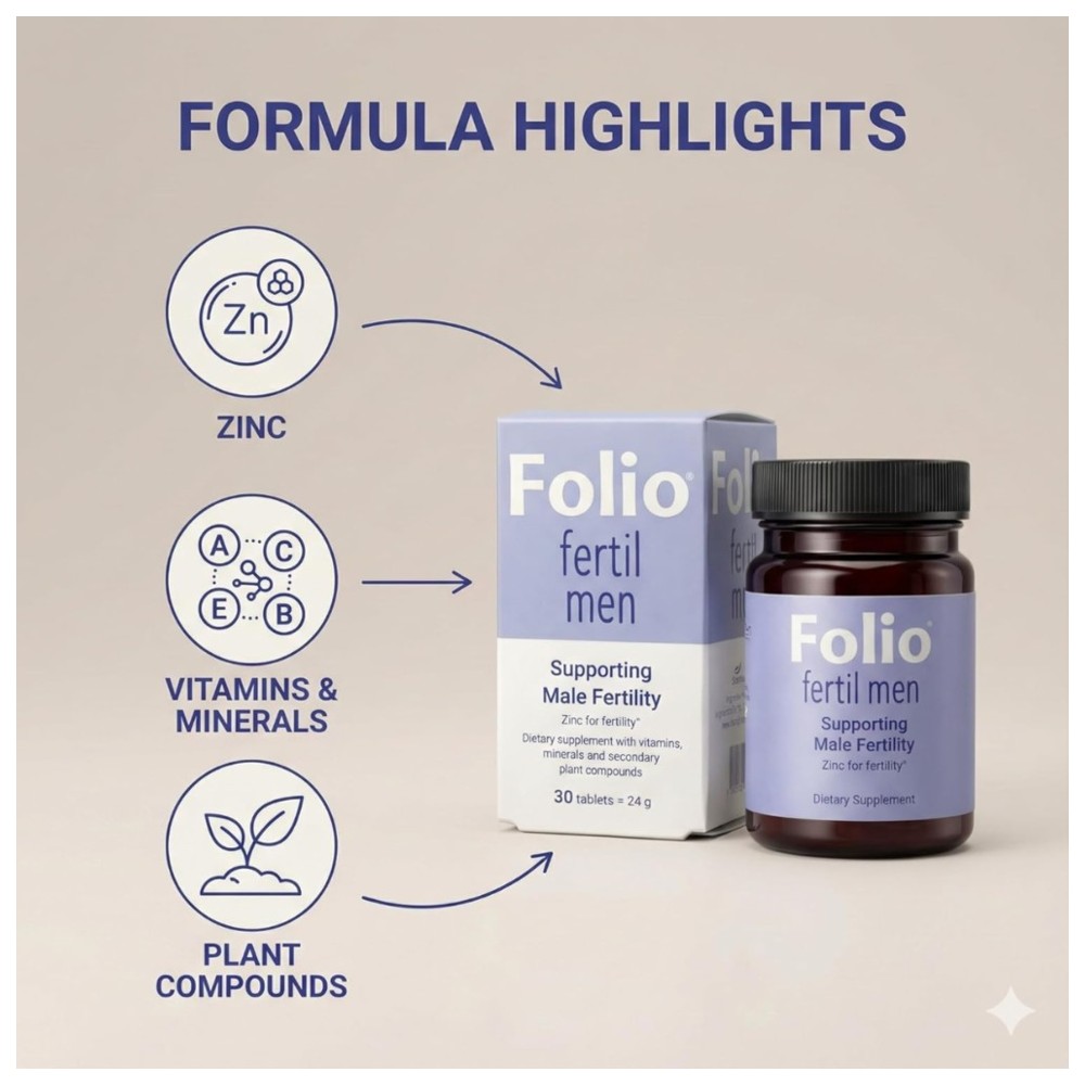 Folio - Pre-Conception Nutritional Support Fertile Men Tablets - 30 Tablets