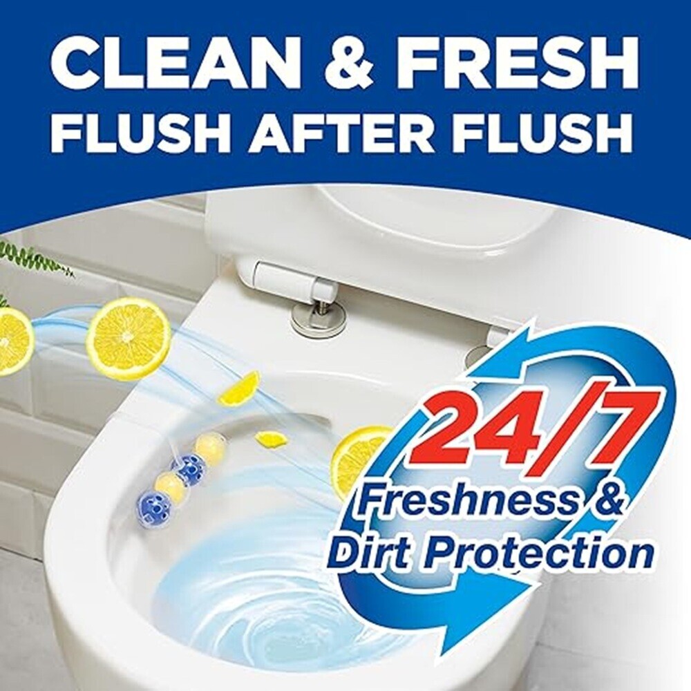 Bloo - Power Active Toilet Cleaner Balls - Lemon - 2 Pcs - 50 gm