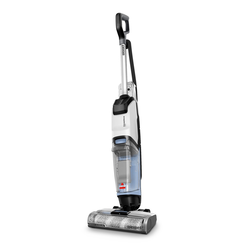 بيسيل - مكنسة كروس ويف إيدج 4088k للأسطح المتعددة والتنظيف الرطب والجاف - أبيض وأزرق فاتح