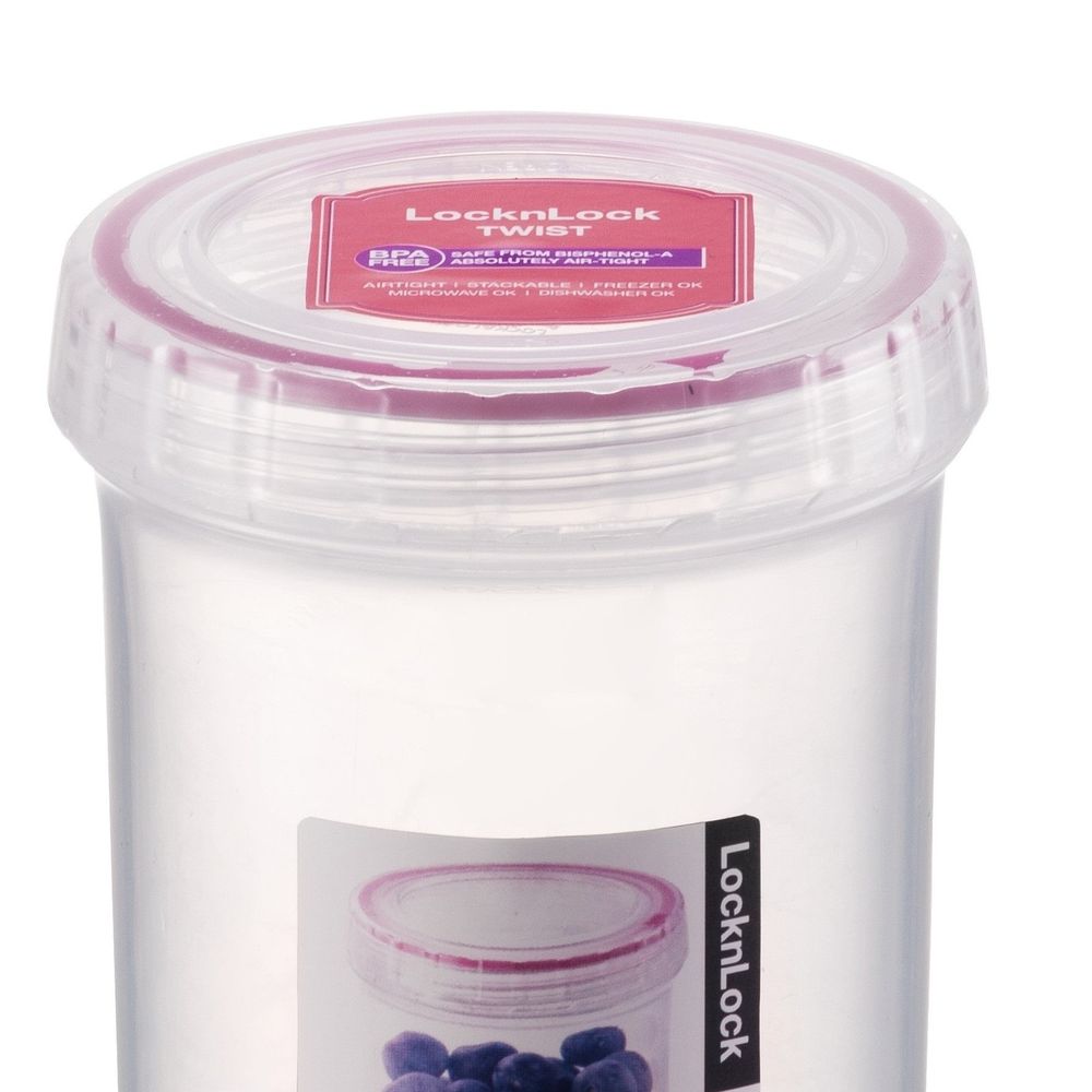 LOCK&LOCK - BPA-Free Airtight Seal Freezer & Dishwasher Safe Twist Food Container 330ml