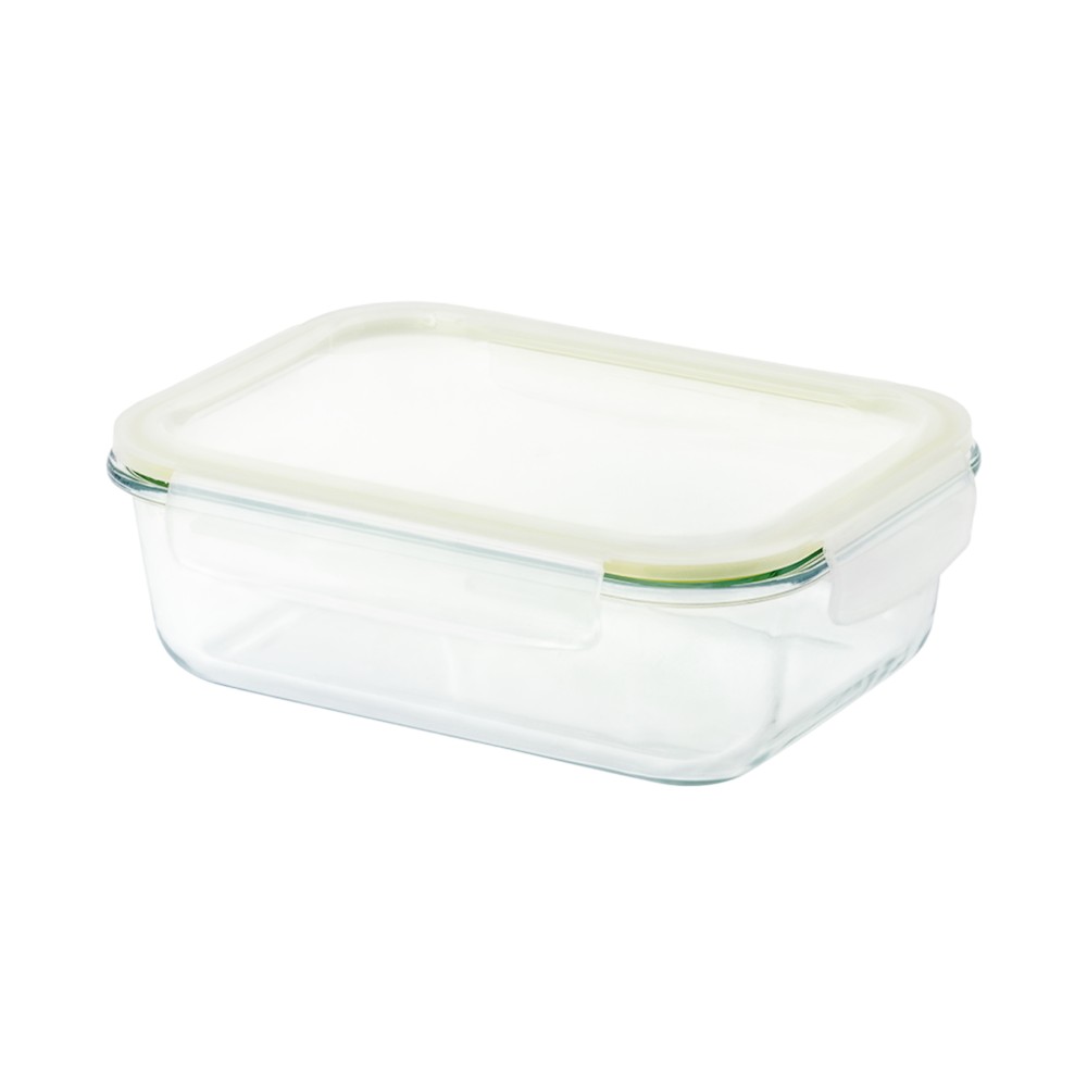 لوك أن لوك - وعاء زجاجي مستطيل شفاف آمن للاستخدام في الفرن - سعة 1.04 لتر