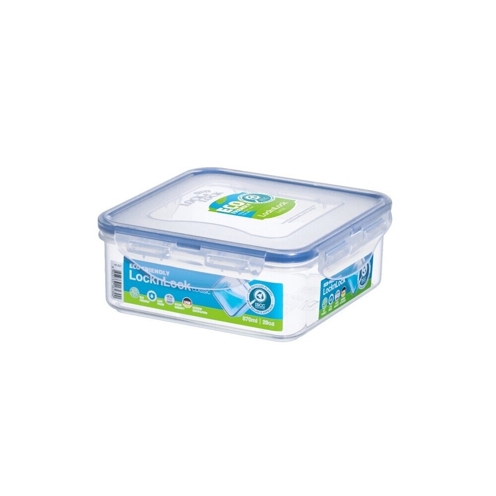 Lock&Lock - Classic Food Container Set - Clear/Blue - 5 Pcs