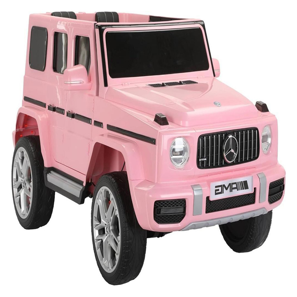 مايتس - سيارة مرسيدس بنز ايه أم جي G63 أنيقة للأطفال - 12 فولت - وردي